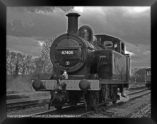 3F Jinty No 47406 Framed Print by William Kempster