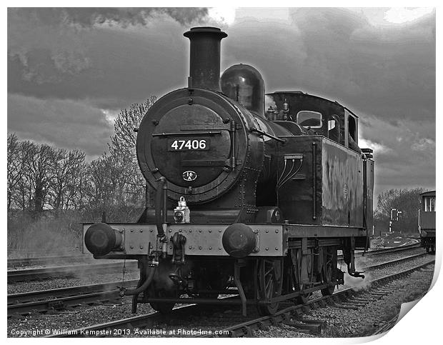 3F Jinty No 47406 Print by William Kempster