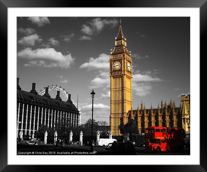 Parliament Square Framed Mounted Print by Chris Day