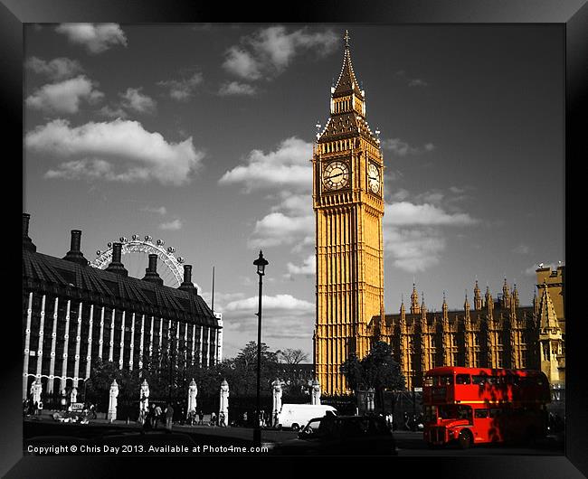 Parliament Square Framed Print by Chris Day