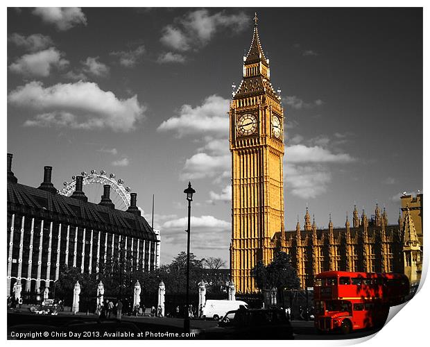 Parliament Square Print by Chris Day