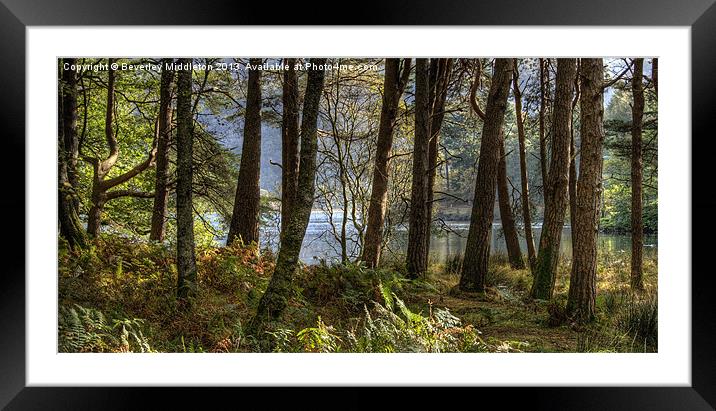 View to Derwentwater Framed Mounted Print by Beverley Middleton