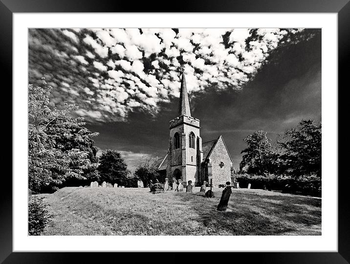 Chedburgh Church Framed Mounted Print by Darren Burroughs