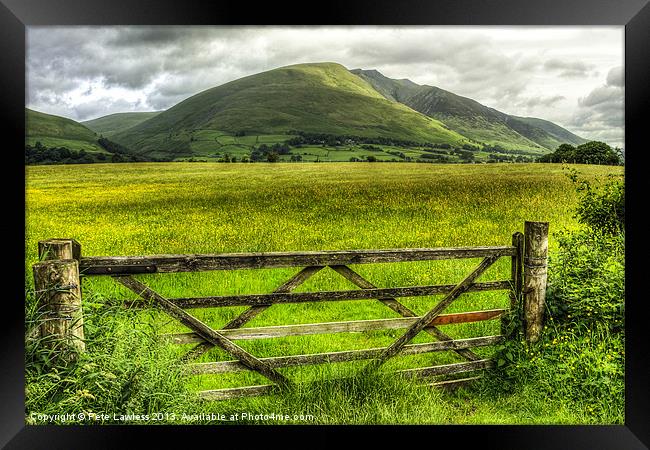 Blencathra Lake District Framed Print by Pete Lawless