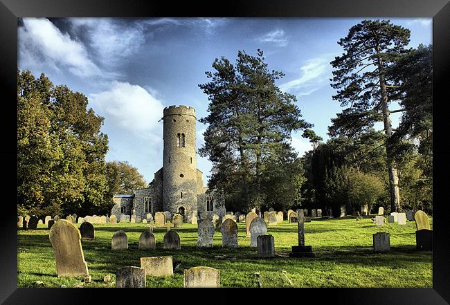 St Peters Church Forncett Framed Print by Darren Burroughs