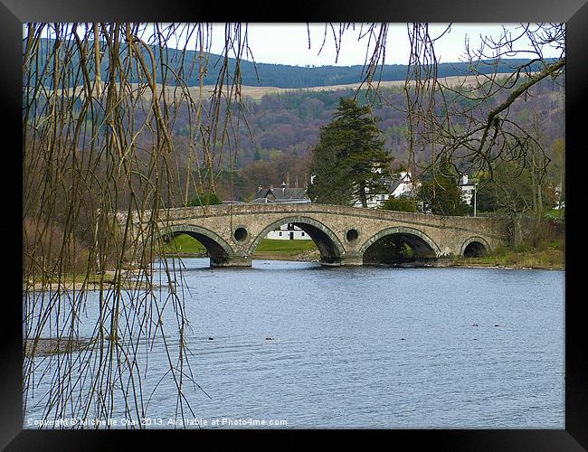 Bridge over the River Tay Framed Print by Michelle Orai