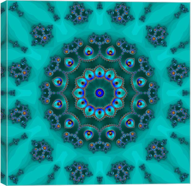 Kaleidoscopic Fractal Canvas Print by Hugh Fathers