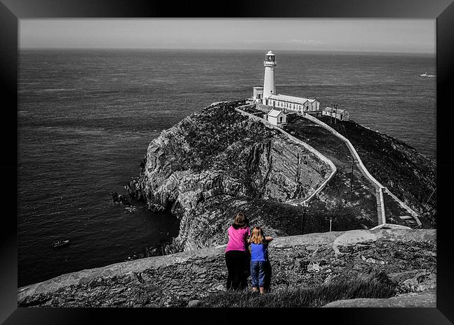 A view on the lighthouse Framed Print by Tim Finch