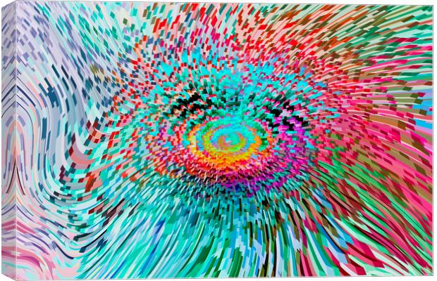Spinning Abstract Canvas Print by David Pyatt