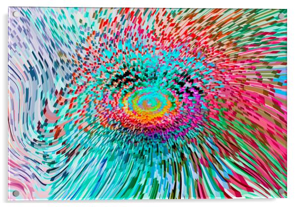 Spinning Abstract Acrylic by David Pyatt