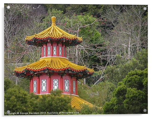 Pagoda Acrylic by George Davidson