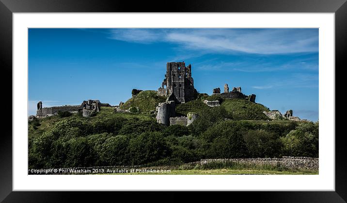 Hilltop Ruin Framed Mounted Print by Phil Wareham