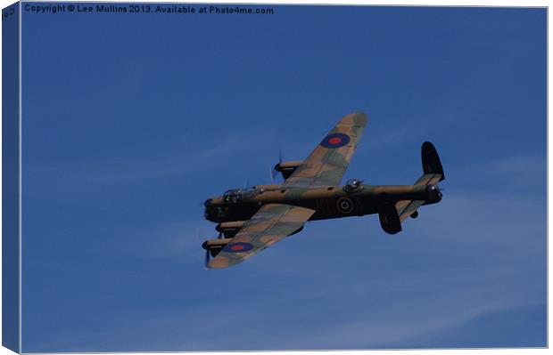 Avro Lancaster bomber Canvas Print by Lee Mullins