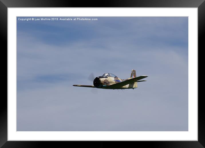 North American T-28 Fenec Framed Mounted Print by Lee Mullins