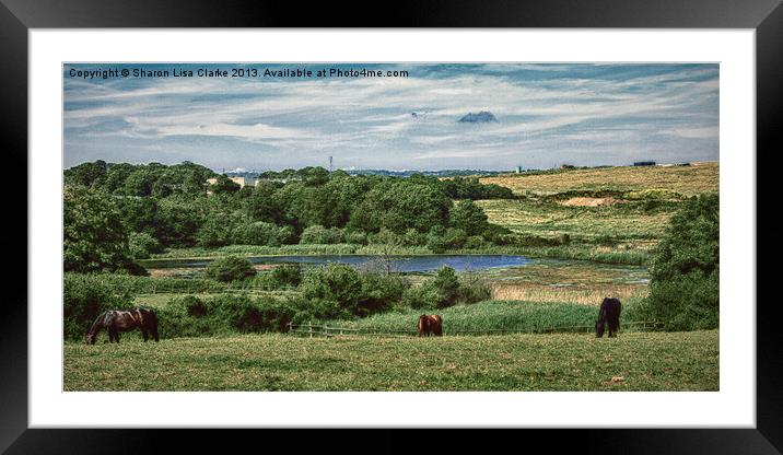 Combe Haven Valley Framed Mounted Print by Sharon Lisa Clarke