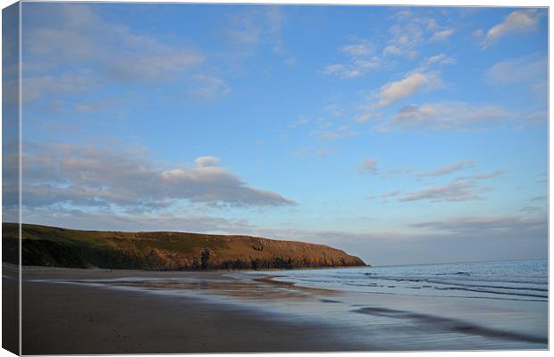 North Wales Beach Canvas Print by Shaun Cope