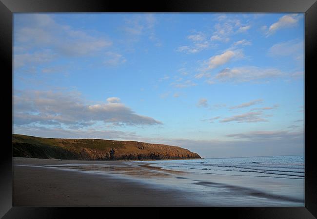 North Wales Beach Framed Print by Shaun Cope