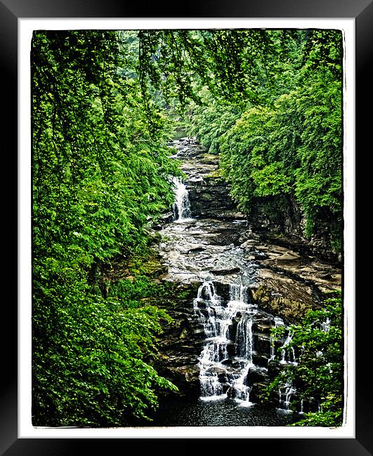 waterfall Framed Print by jane dickie