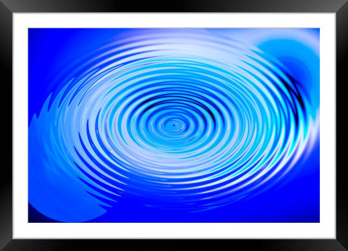 Ripples Framed Mounted Print by David Pyatt