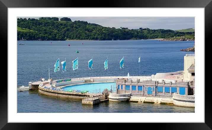 Tinside Lido Plymouth Framed Mounted Print by Peter F Hunt