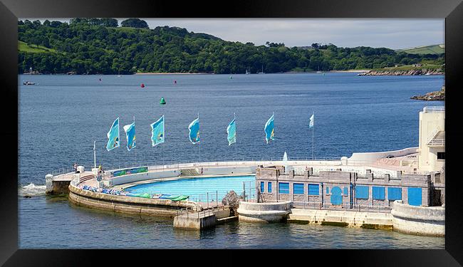 Tinside Lido Plymouth Framed Print by Peter F Hunt