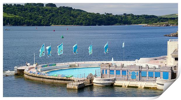 Tinside Lido Plymouth Print by Peter F Hunt