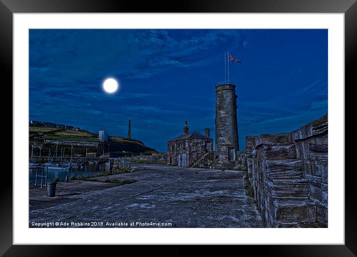 Moonlit Whitehaven Framed Mounted Print by Ade Robbins