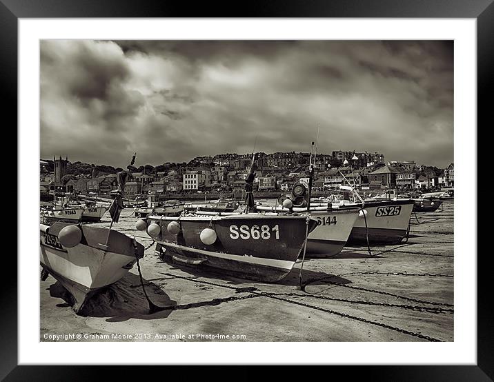 St Ives Framed Mounted Print by Graham Moore