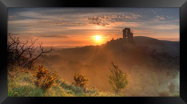 Corfe Framed Print by Andrew Bannister