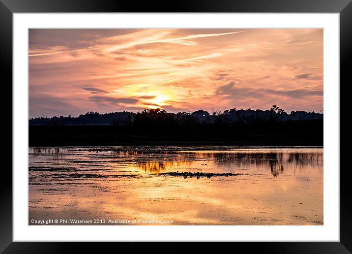 Long Pond Burley Framed Mounted Print by Phil Wareham