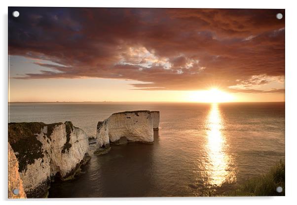Old Harry Acrylic by Andrew Bannister