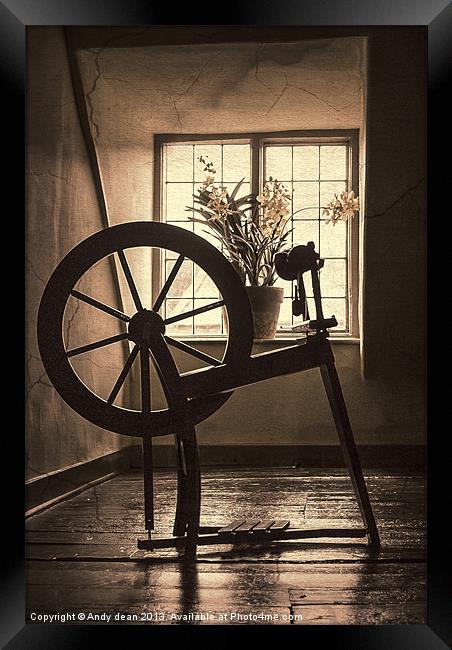 Spinning Jenny Framed Print by Andy dean