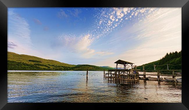 Loch Tay Jetty Framed Print by Fraser Hetherington