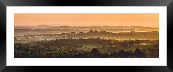 Ashdown Sunrise Framed Mounted Print by sam moore