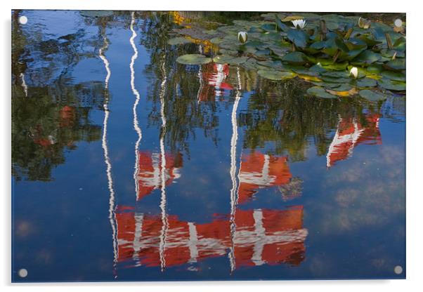 Flags in the mirror Acrylic by Thomas Schaeffer