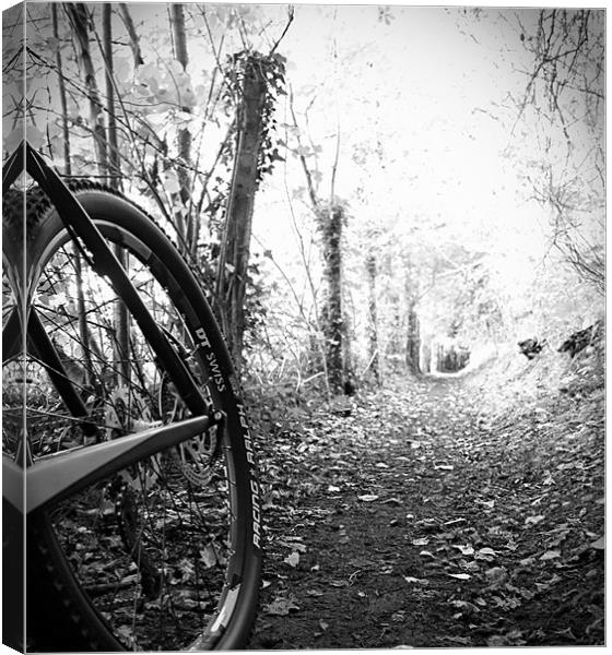 Morning Cycle Canvas Print by Colin Richards