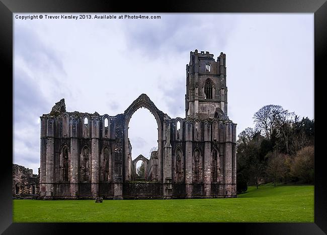 The Ruins at Fountains Abbey Framed Print by Trevor Kersley RIP