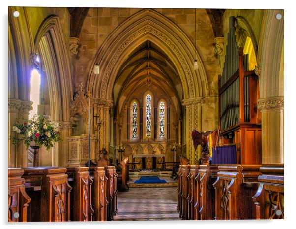 St Gregorys, Welford, Berkshire, England, UK Acrylic by Mark Llewellyn