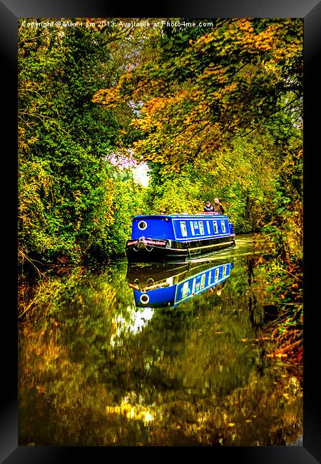 canal boat Framed Print by Thanet Photos