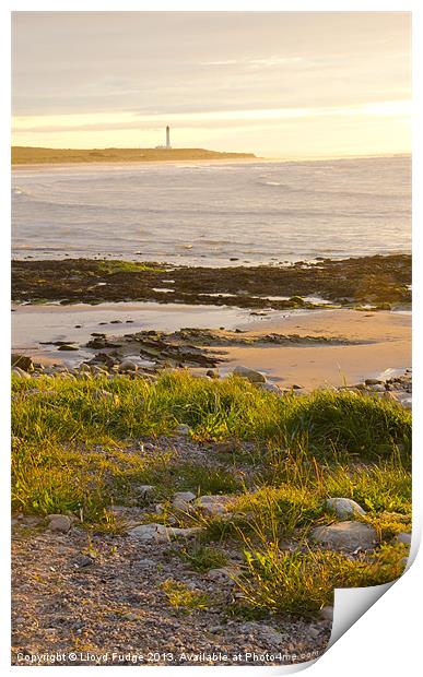 lossiemouth sunset Print by Lloyd Fudge