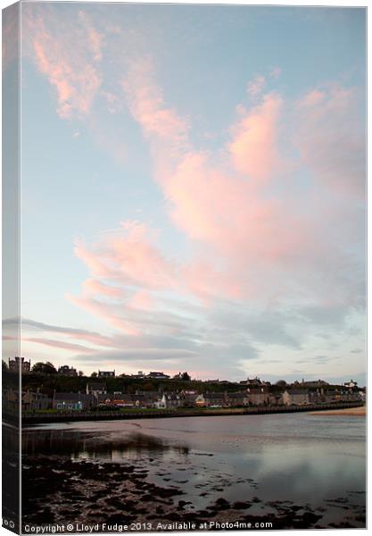 fishing town of lossiemouth Canvas Print by Lloyd Fudge