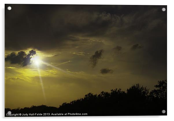 Sunset Radiance Acrylic by Judy Hall-Folde