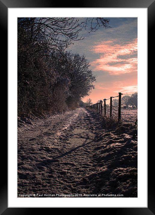 A winter Walk Framed Mounted Print by Paul Holman Photography