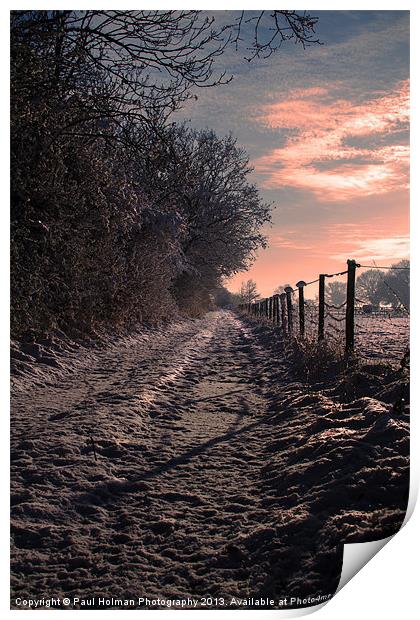 A winter Walk Print by Paul Holman Photography