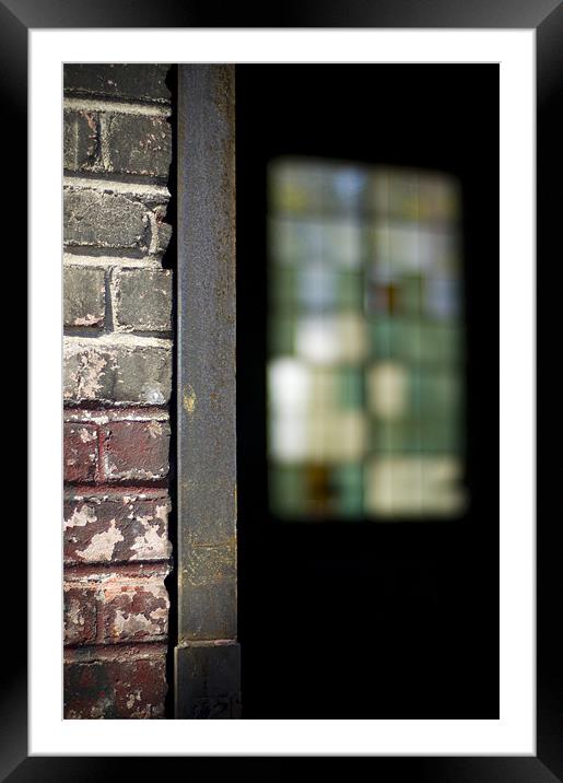 Brick and Window Framed Mounted Print by Jessica Berlin