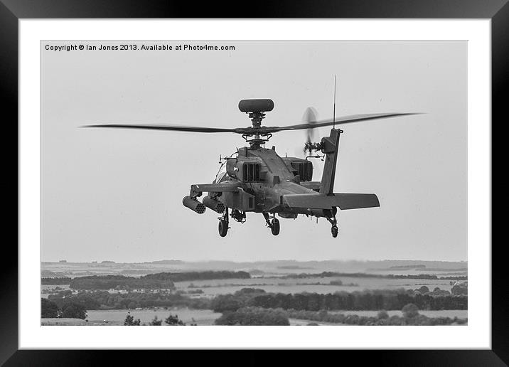 Apache on the prowl Framed Mounted Print by Ian Jones