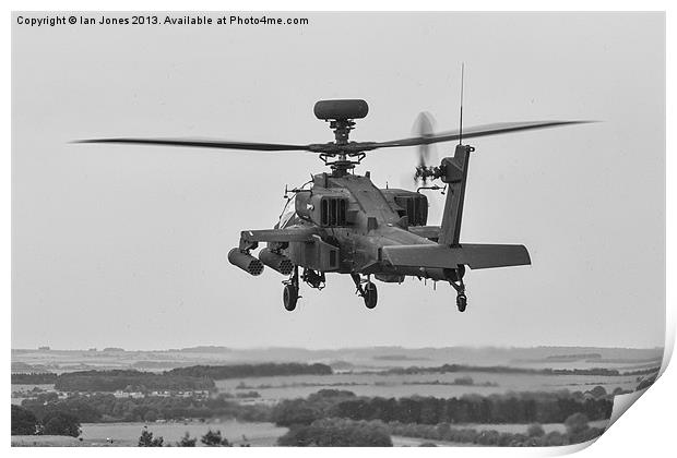 Apache on the prowl Print by Ian Jones