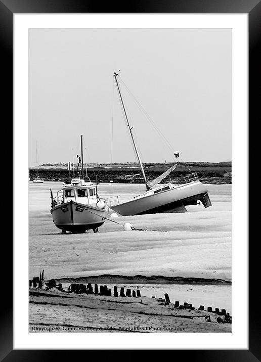 Tides Out Framed Mounted Print by Darren Burroughs