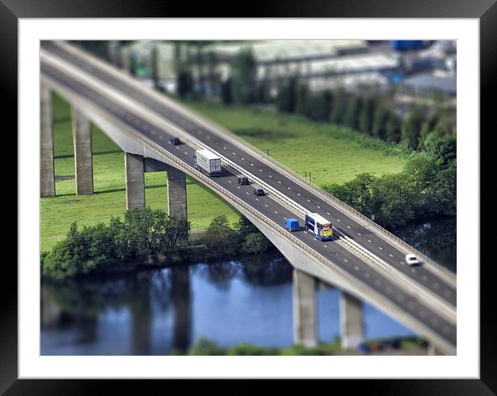 Model Bridge Framed Mounted Print by Fraser Hetherington