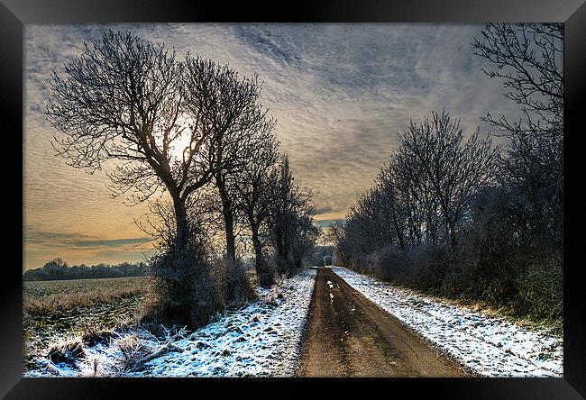 Its a long long road.... Framed Print by Lee Morley